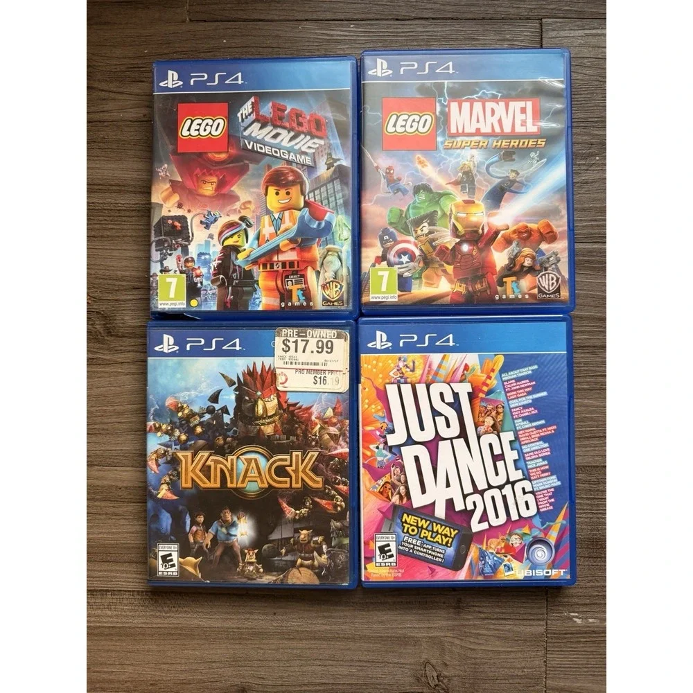 Sony PlayStation 4 (PS4) 4-Game Family & Fun LEGO Bundle